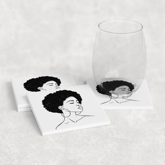 Natural Muse Afro Beauty Coasters