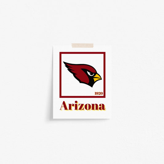 Arizona Cardinals Minimalist Art Print