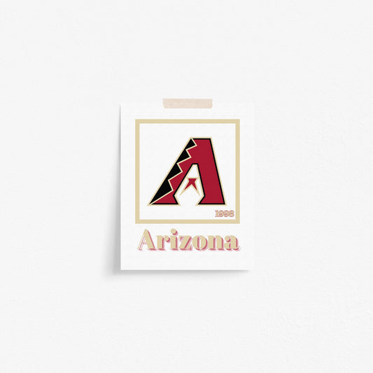 Arizona Diamondbacks Minimalist Art Print
