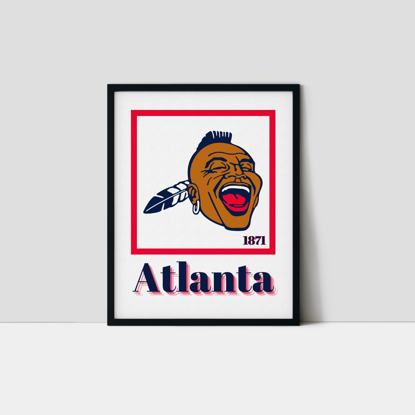 Atlanta Braves Minimalist Art Print