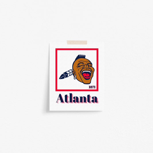 Atlanta Braves Minimalist Art Print