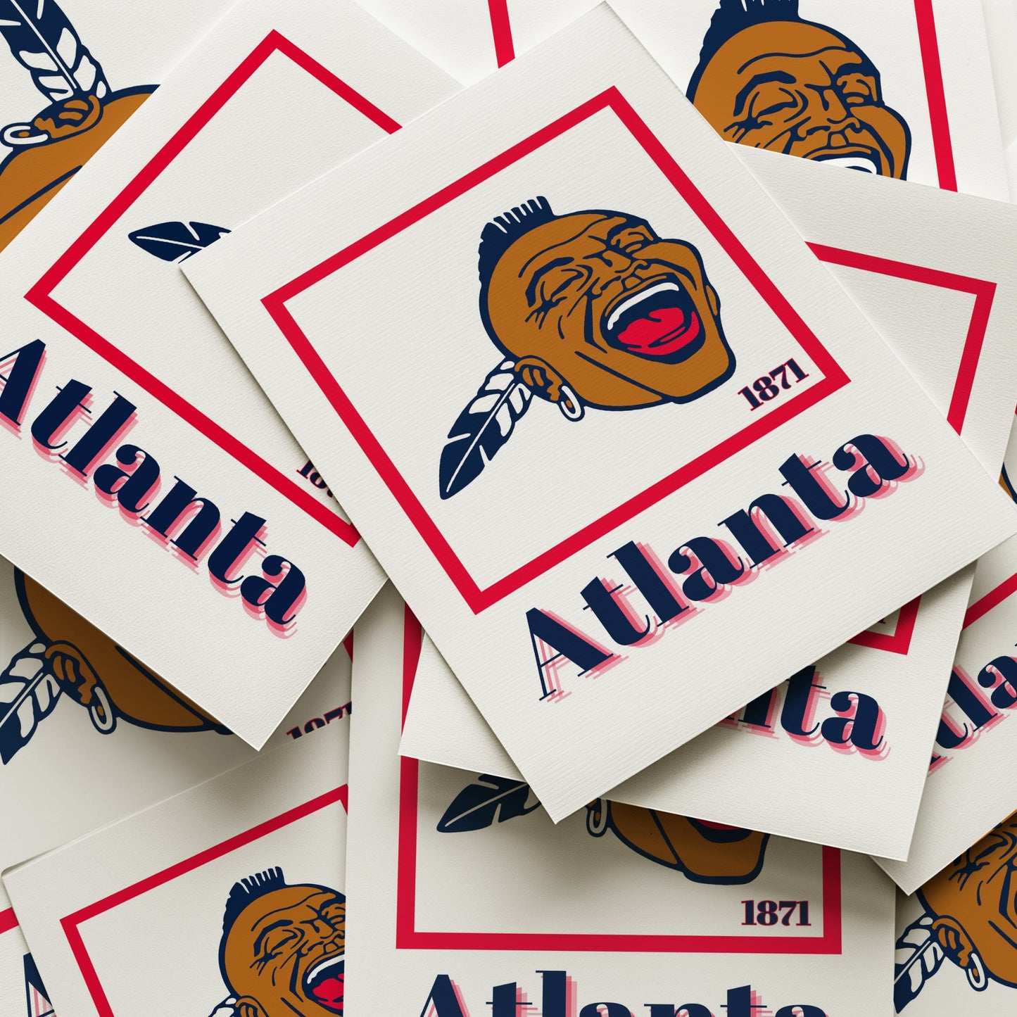 Atlanta Braves Minimalist Art Print