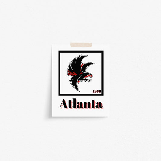 Atlanta Falcons Minimalist Art Print