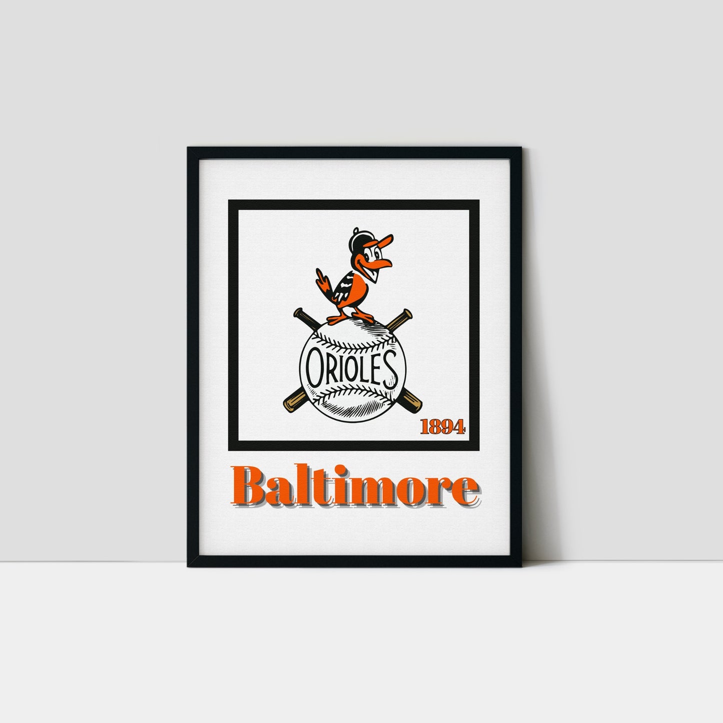 Baltimore Orioles Minimalist Art Print