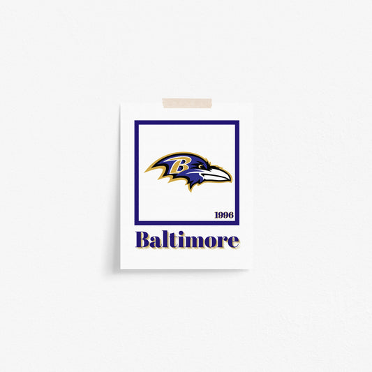 Baltimore Ravens Minimalist Art Print