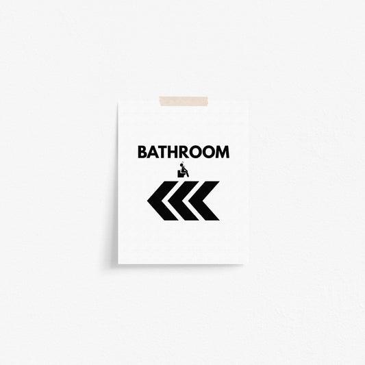 Bathroom "that way" Art Print