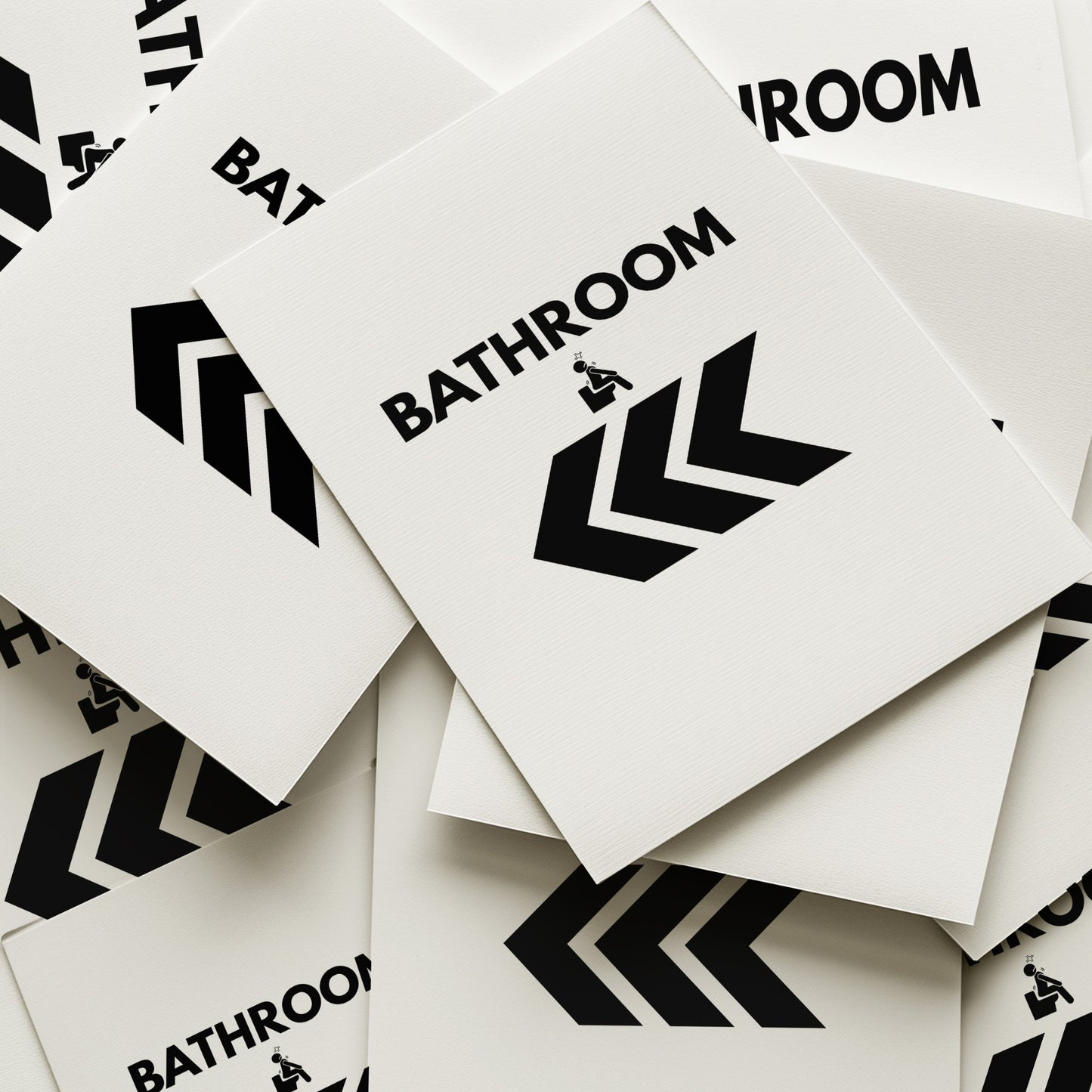 Bathroom "that way" Art Print