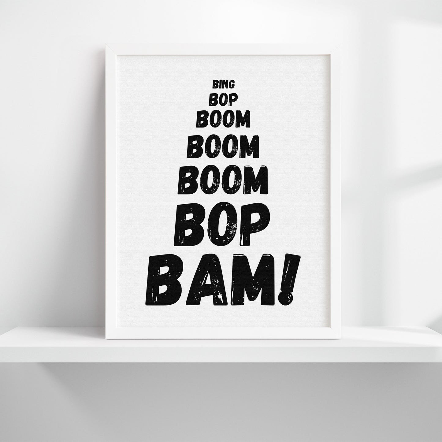 Boom Bop Bam Art Print
