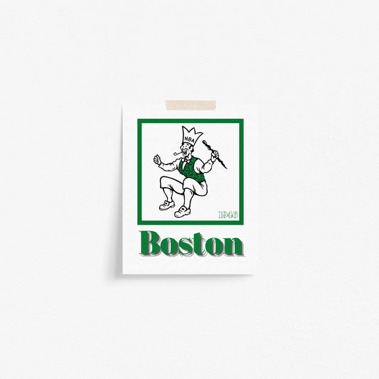 Boston Celtics Minimalist Art Print