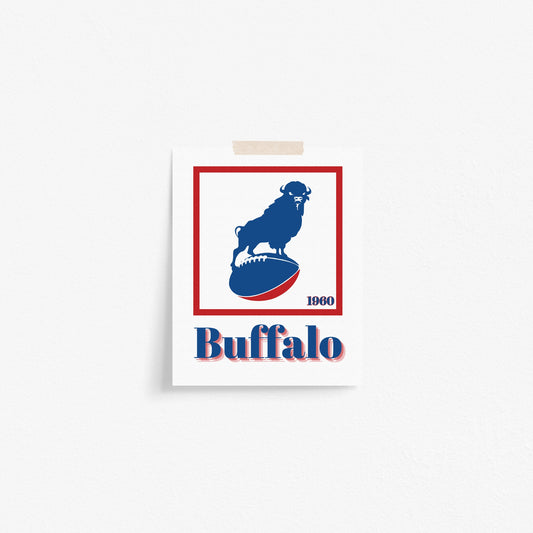 Buffalo Bills Minimalist Art Print