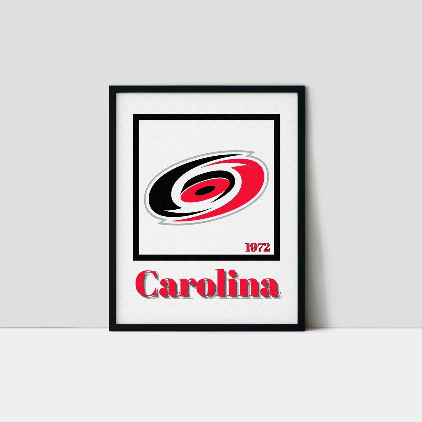 Carolina Hurricanes Minimalist Art Print