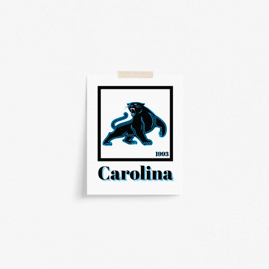 Carolina Panthers Minimalist Art Print