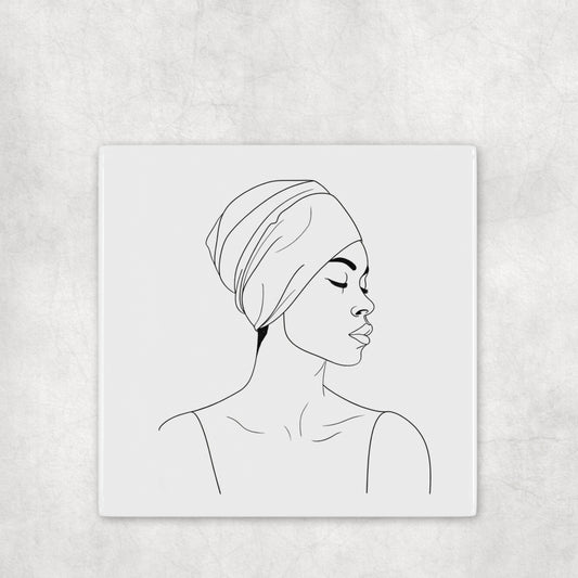 Quiet Power Afro Beauty Coasters