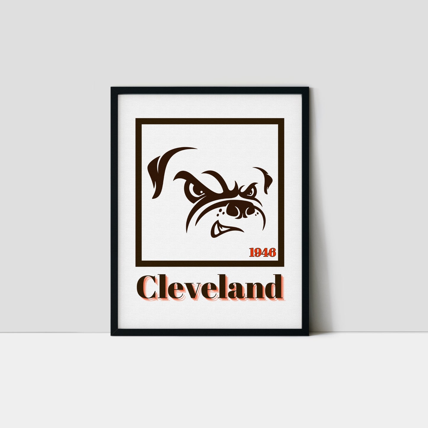 Cleveland Browns Minimalist Art Print