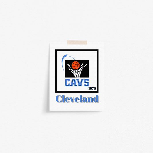 Cleveland Cavaliers Minimalist Art Print