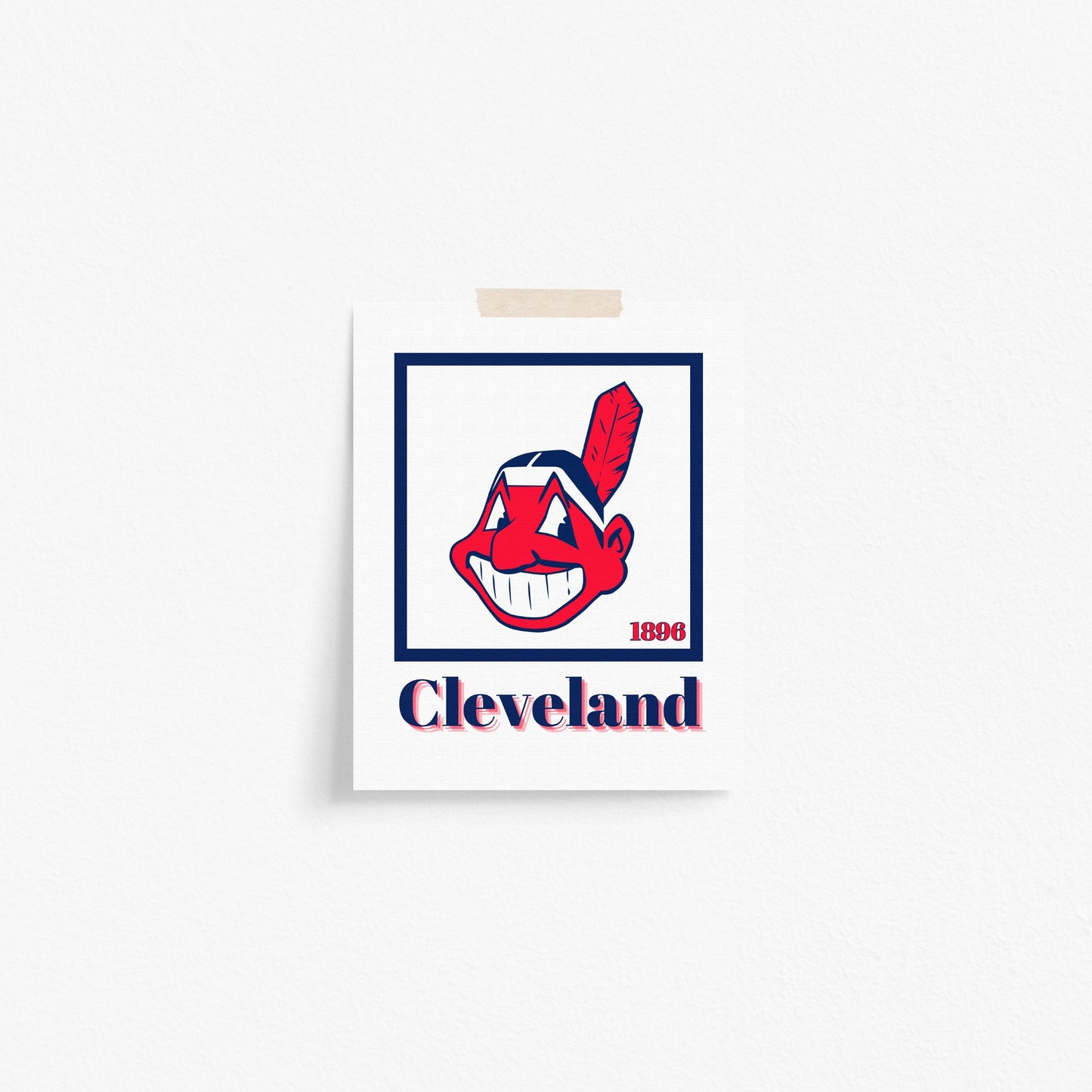 Cleveland Guardians Minimalist Art Print