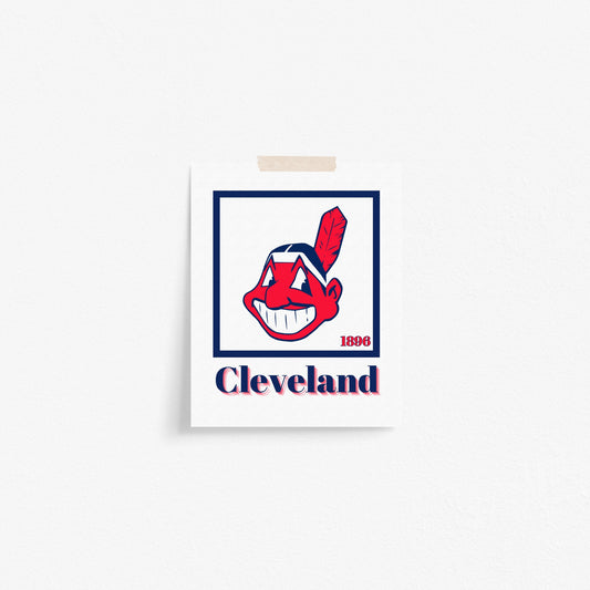 Cleveland Guardians Minimalist Art Print