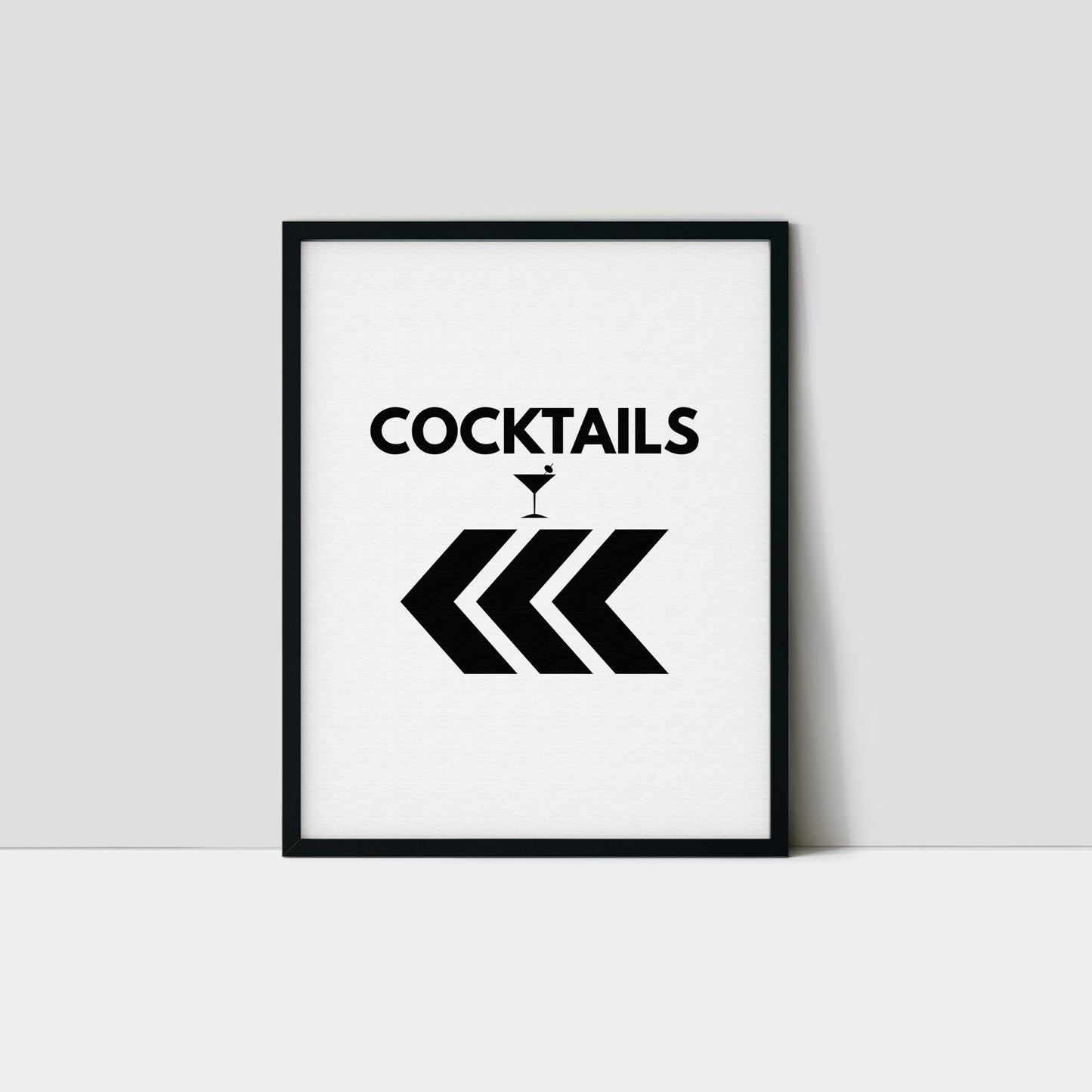 Cocktails "that way" Art Print