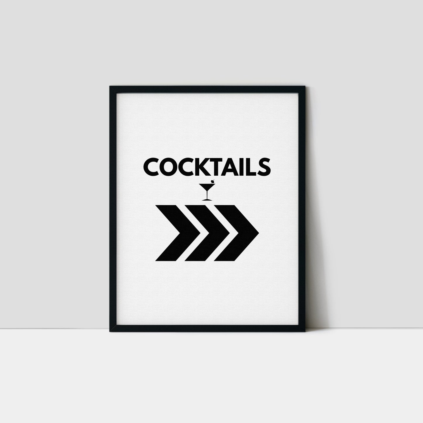 Cocktails "that way" Art Print