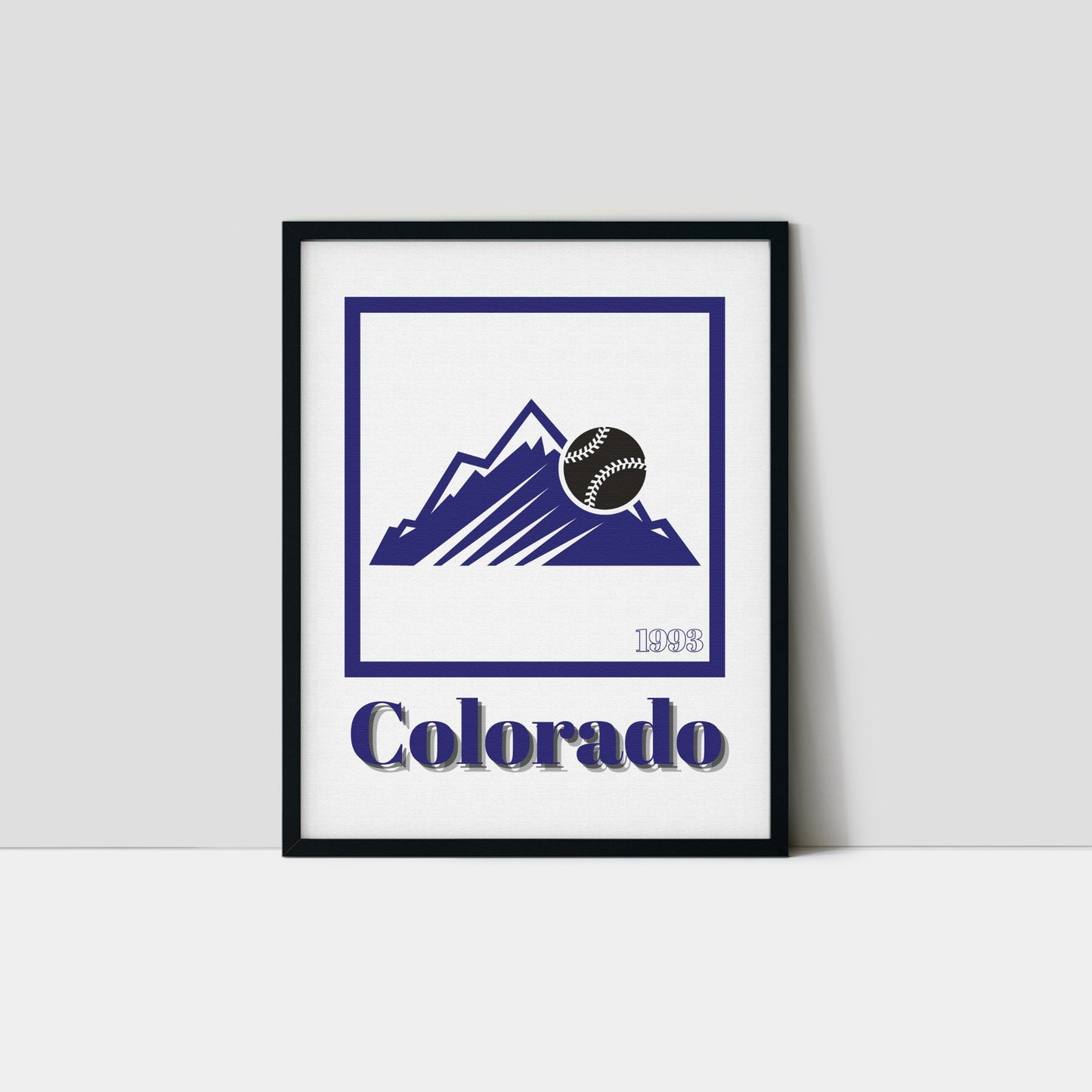 Colorado Rockies Minimalist Art Print