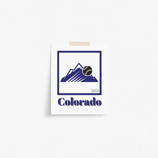 Colorado Rockies Minimalist Art Print