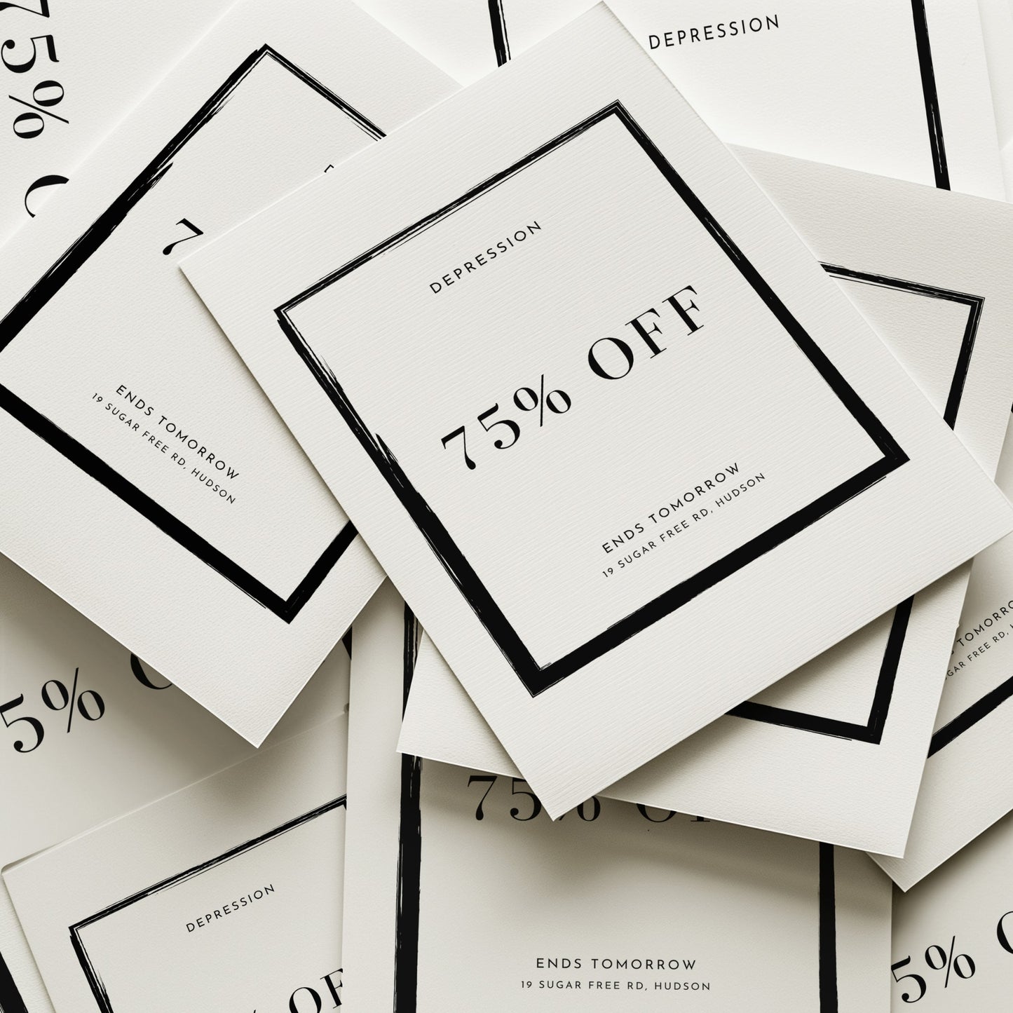 Depression 75% Off Minimalist Art Print