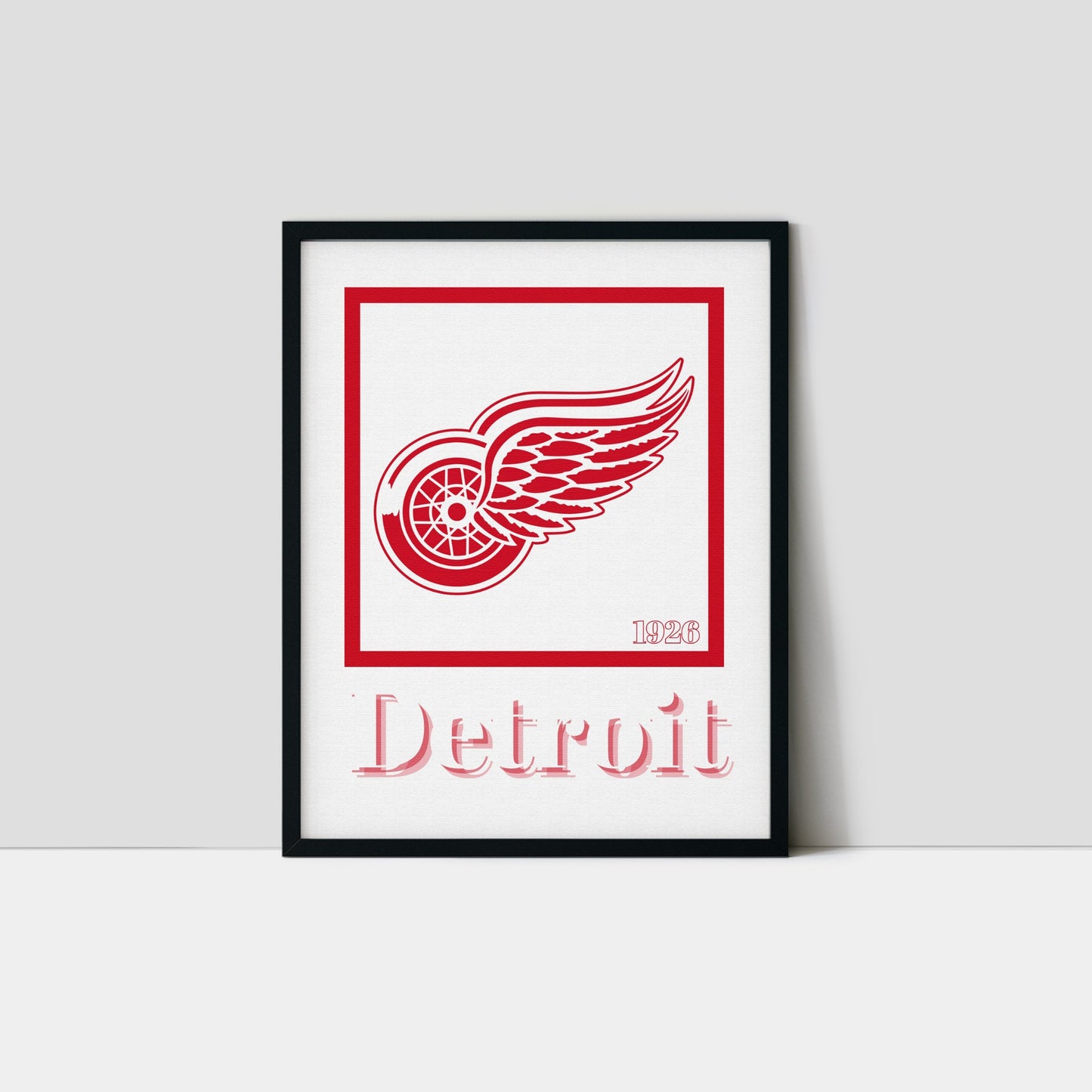 Detroit Red Wings Minimalist Art Print