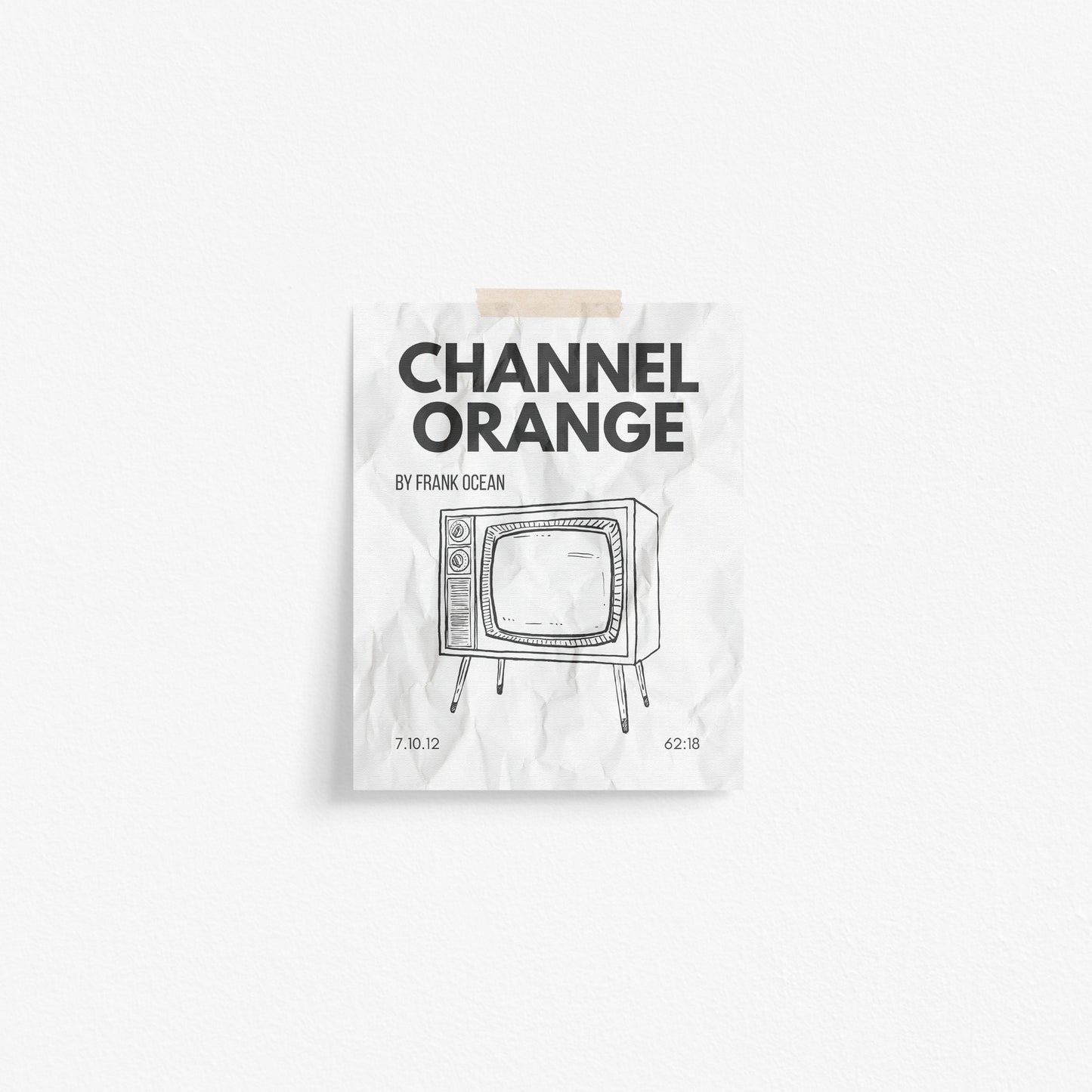 Channel Orange Inspired Art Print