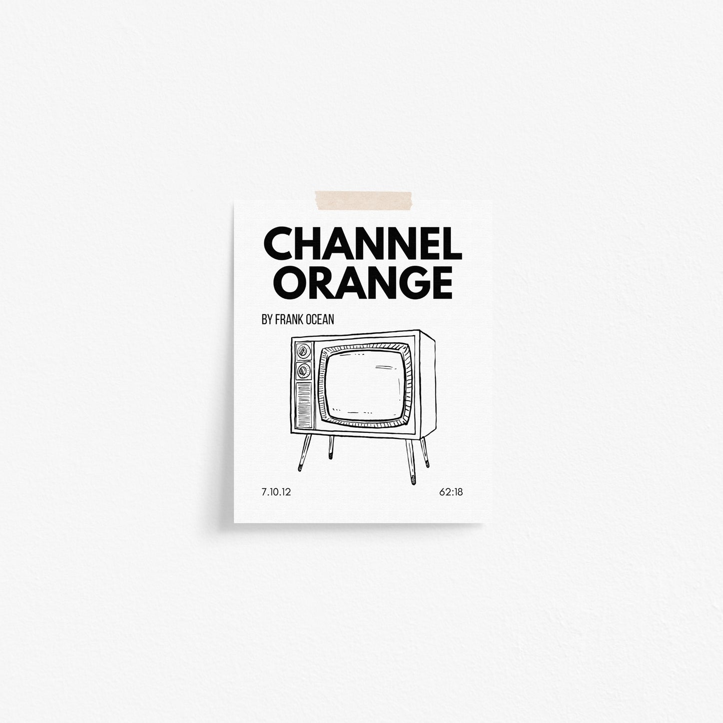 Channel Orange Inspired Art Print