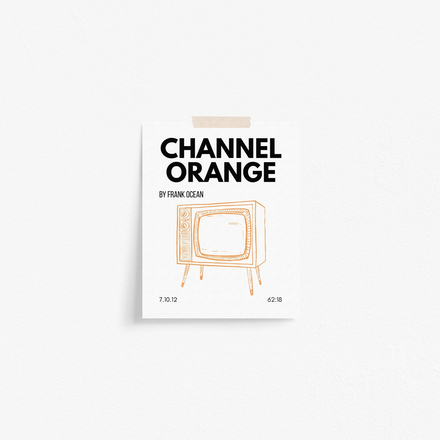 Channel Orange Inspired Art Print