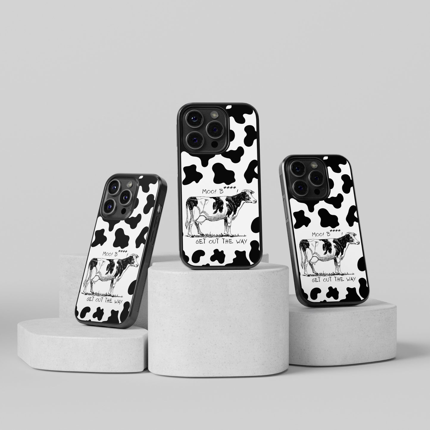 Moo! B*****! Get Out The Way iPhone Case