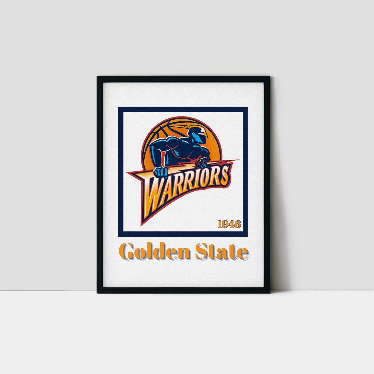 Golden State Warriors Minimalist Art Print