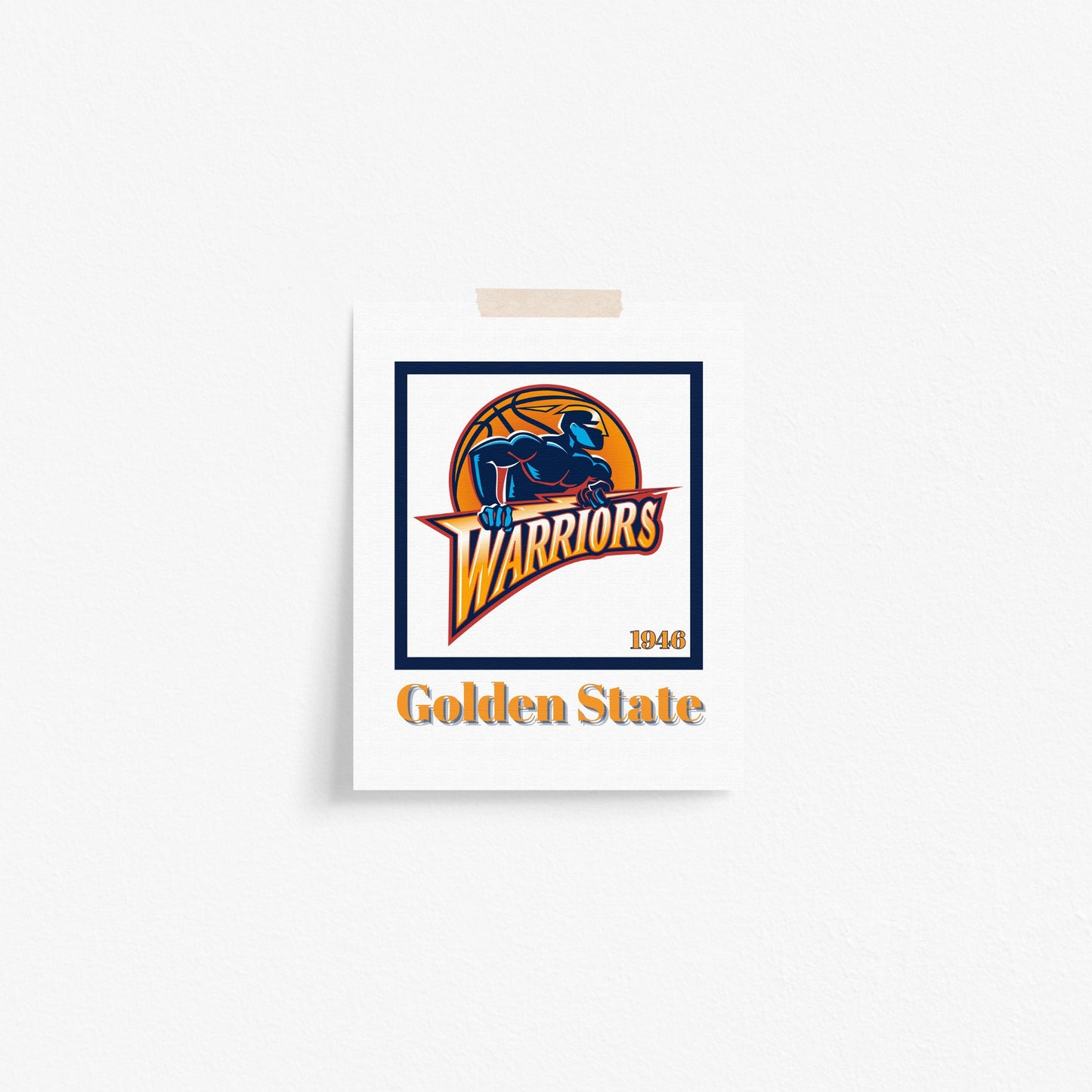 Golden State Warriors Minimalist Art Print