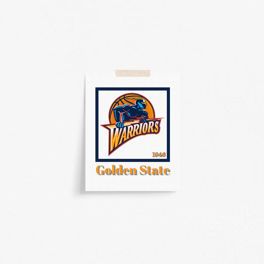 Golden State Warriors Minimalist Art Print