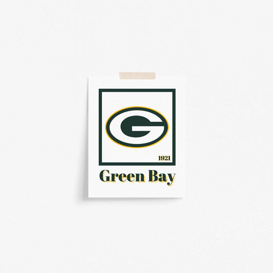 Green Bay Packers Minimalist Art Print