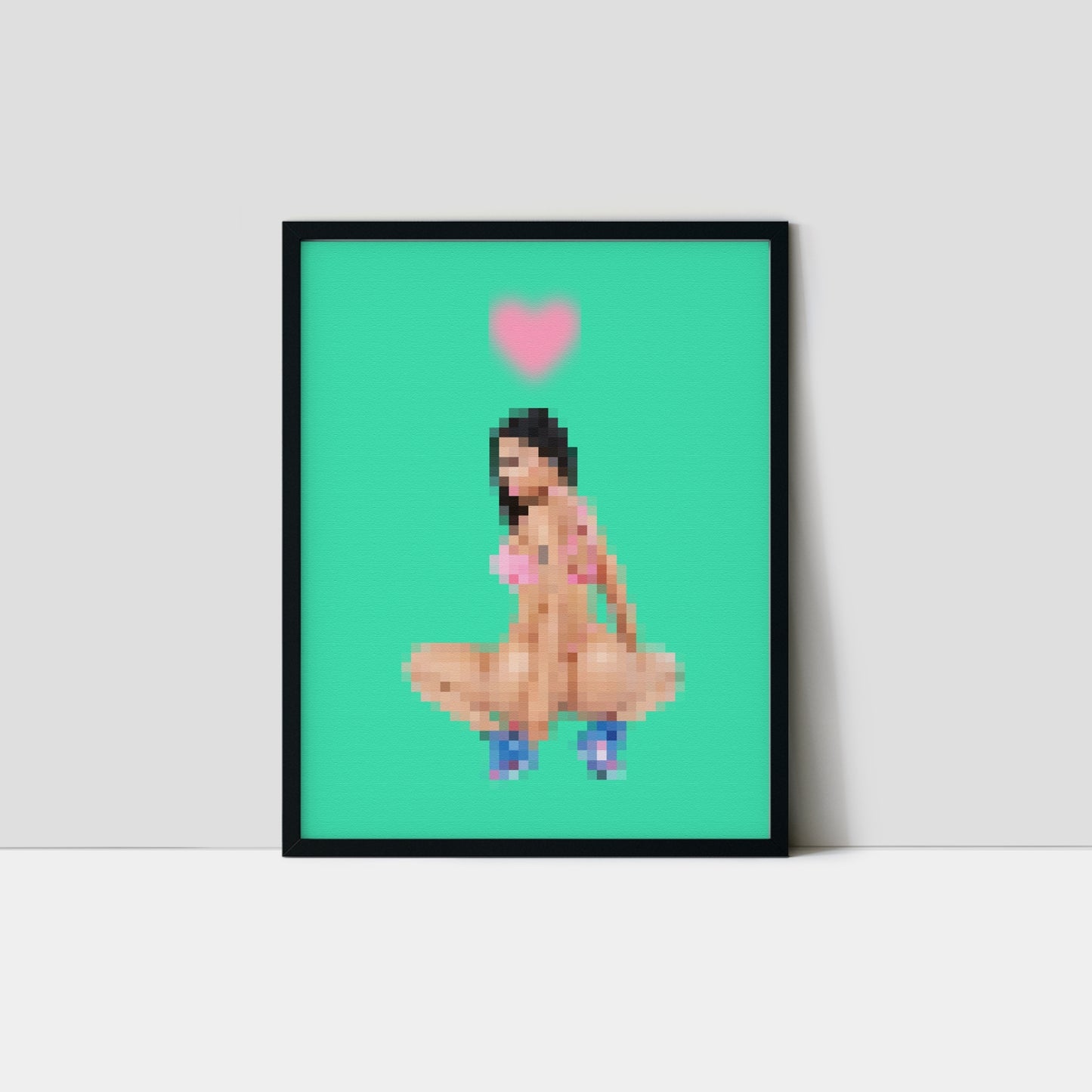 Pixelated Nicki Art Print