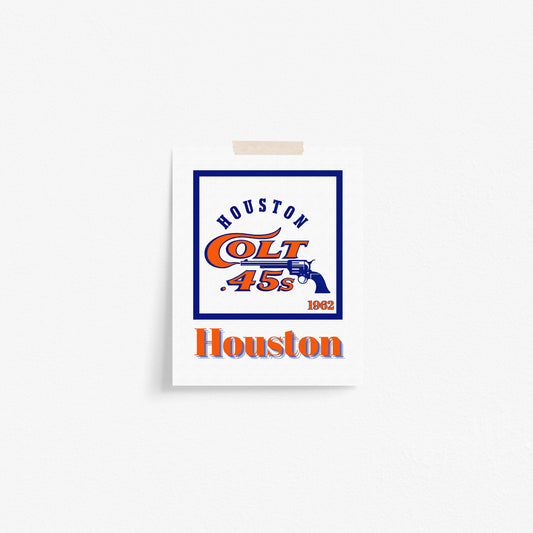 Houston Astros Minimalist Art Print