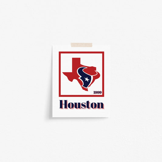 Houston Texans Minimalist Art Print