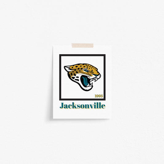 Jacksonville Jaguars Minimalist Art Print