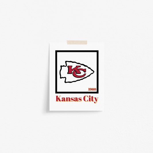 Kansas City Chiefs Minimalist Art Print