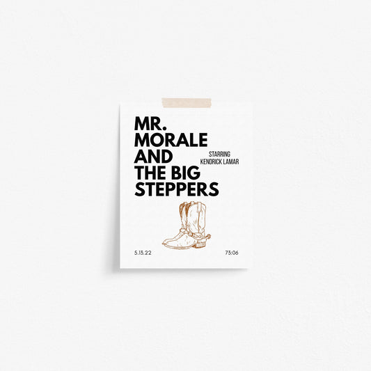 Mr. Morale & the Big Steppers Inspired Art Print