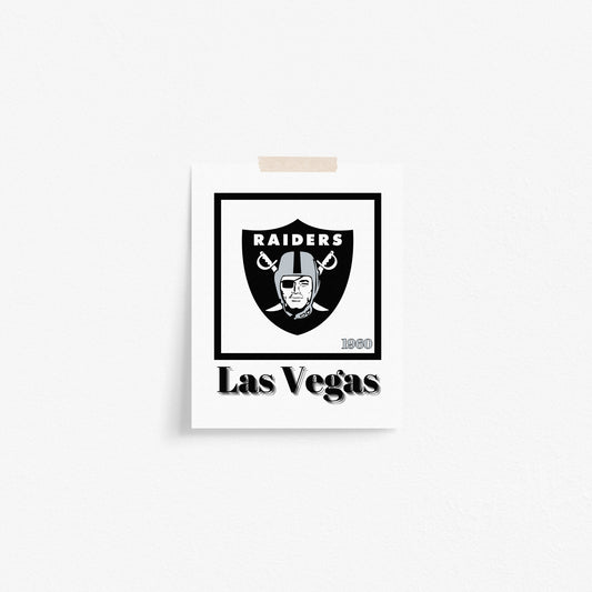 Las Vegas Raiders Minimalist Art Print
