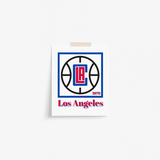 Los Angeles Clippers Minimalist Art Print
