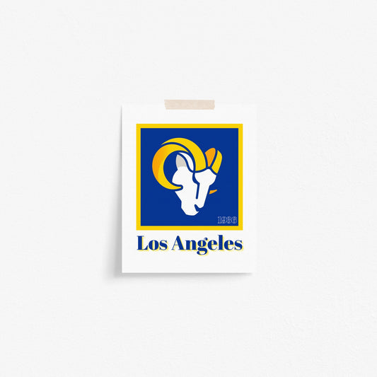 Los Angeles Rams Minimalist Art Print