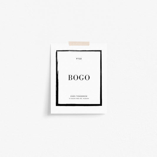 PTSD BOGO Minimalist Art Print