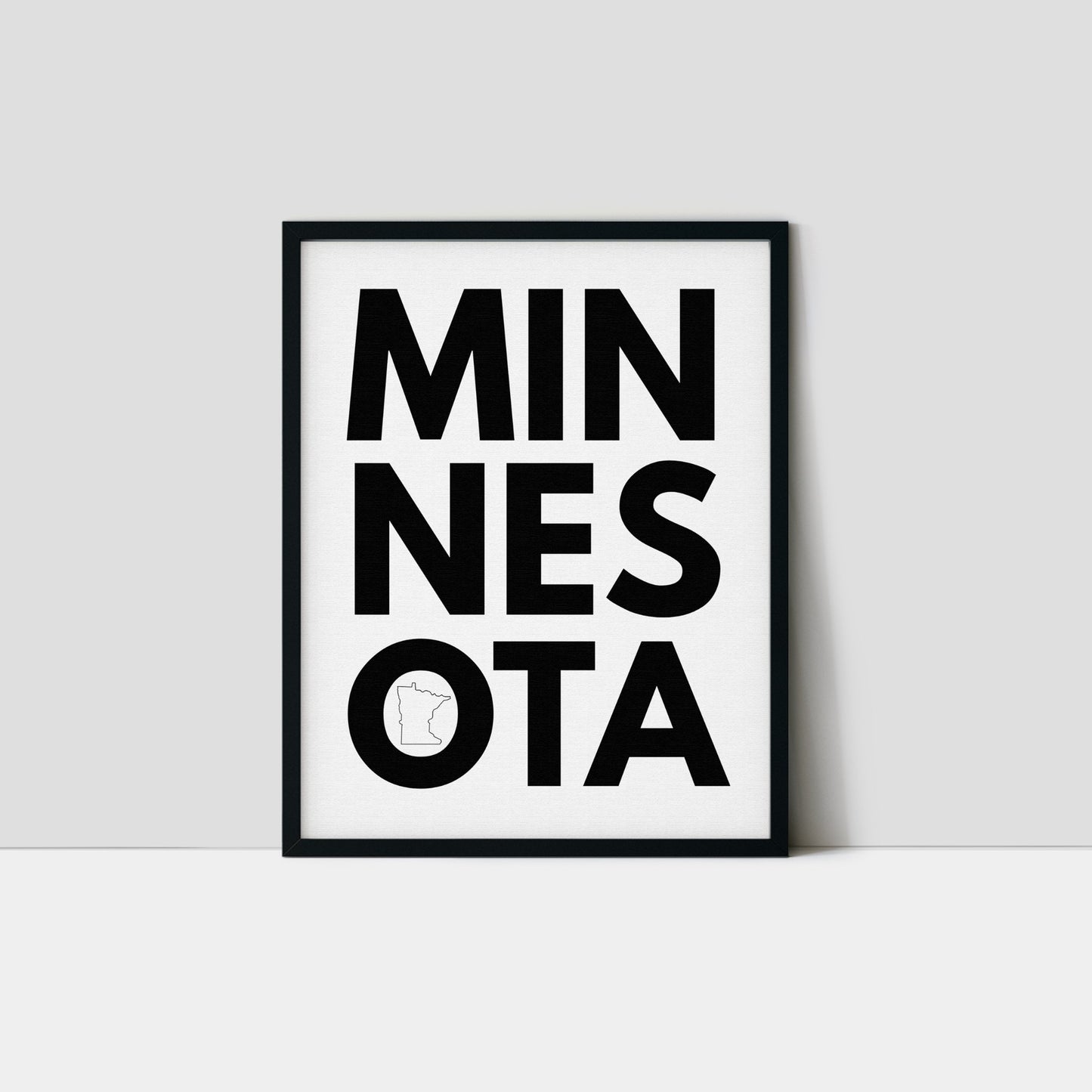 Minnesota Bold Typography Art Print