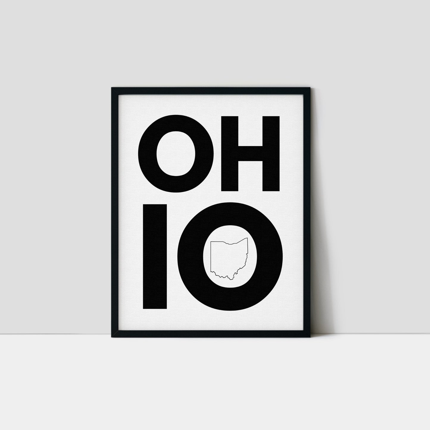 Ohio Bold Typography Art Print