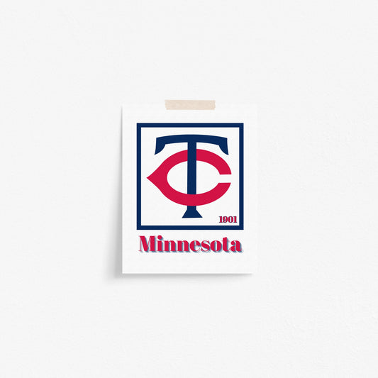 Minnesota Twins Minimalist Art Print