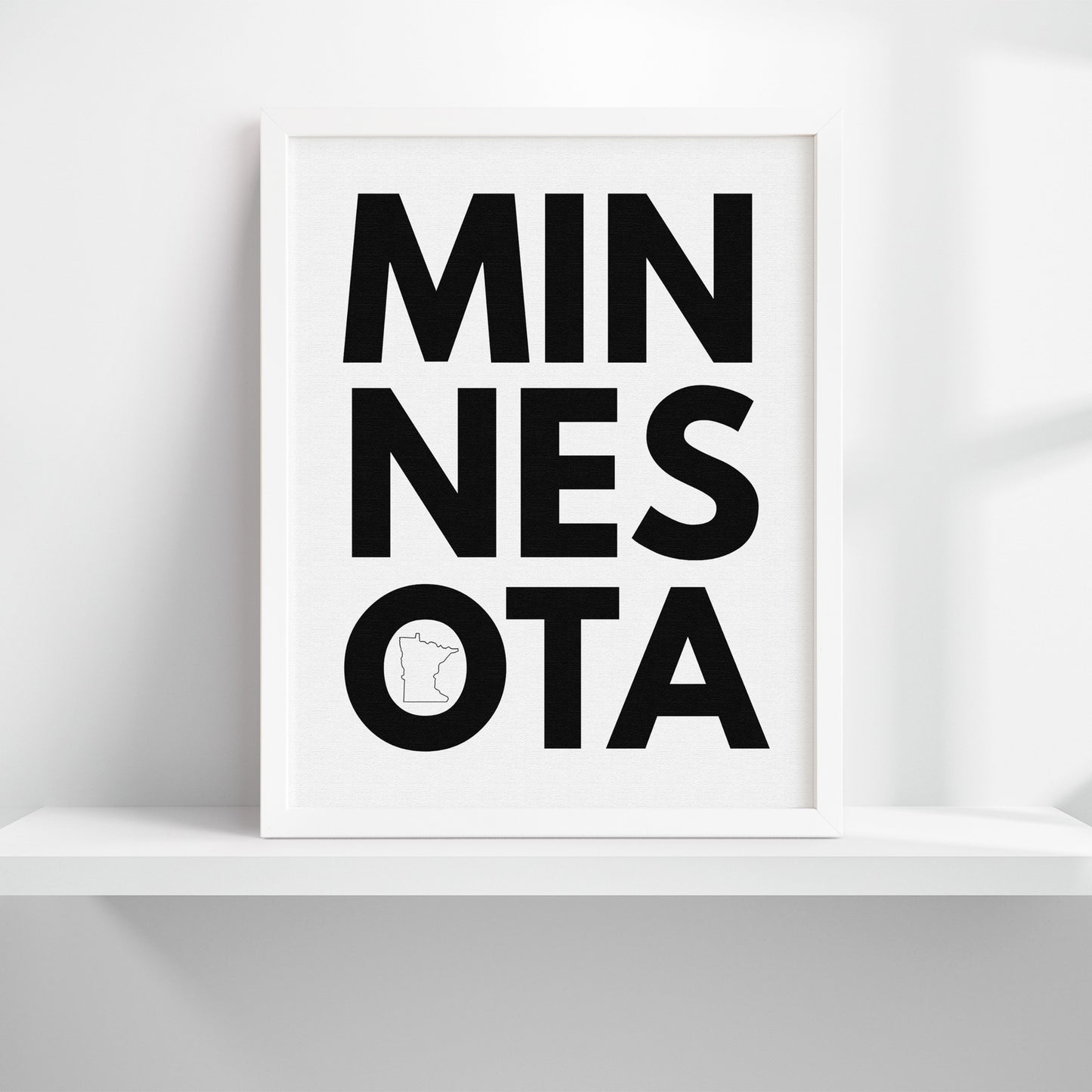Minnesota Bold Typography Art Print