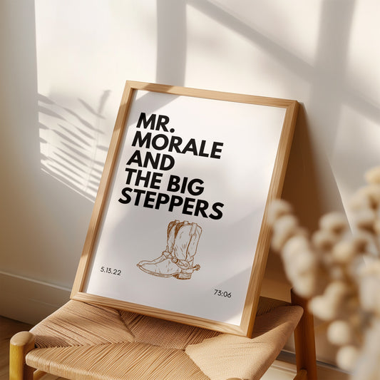 Mr. Morale & the Big Steppers Inspired Art Print